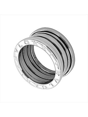 Bvlgari Bvlgari Bulgari B.zero1 4-band ring, size #51, 18KWG, 9.8g, white gold, women's. (view 1)