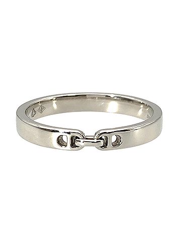 Hermès Hermes Everchaine d'Ancre PM Ring, Platinum 950, 3.2g, Women's. (view 2)