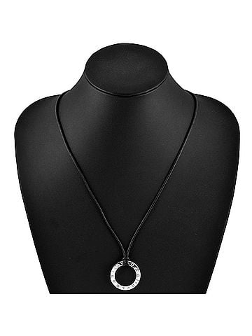 Bvlgari BVLGARI Bulgari Necklace 65cm 18KWG 14.7g Logo Circle Choker White Gold (view 2)