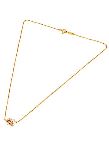 Tiffany & Co. Tiffany &amp; Co. Victoria Branch Necklace with 0.31ct Diamond, 2.3g, 18KYG Marquise Yellow Gold, Women's (view 2)