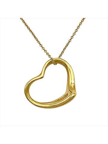 Tiffany & Co. Tiffany &amp; Co. Open Heart Necklace, 18K Yellow Gold, 4.9g, Elsa Peretti design, 22mm (view 1)