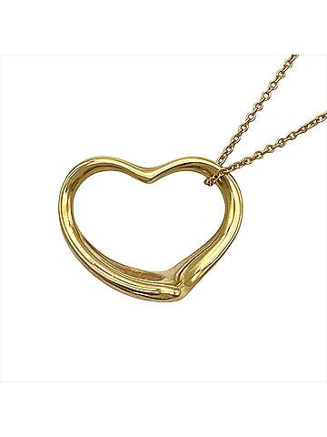 Tiffany & Co. Tiffany &amp; Co. Open Heart Necklace, 18K Yellow Gold, 4.9g, Elsa Peretti design, 22mm (view 2)