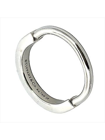 Tiffany & Co. Tiffany &amp; Co. Lock Small Ring, approximately 18KWG (5.1g), White Gold. (view 1)