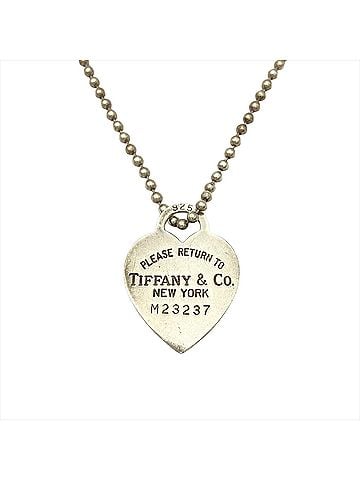 Tiffany & Co. Tiffany &amp; Co. Return to Heart Tag Ball Chain Long Necklace, SV925, 21.8g, Silver, Women's. (view 1)