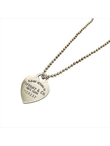 Tiffany & Co. Tiffany &amp; Co. Return to Heart Tag Ball Chain Long Necklace, SV925, 21.8g, Silver, Women's. (view 2)