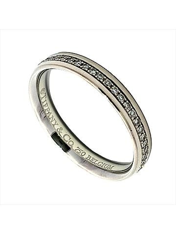 Tiffany & Co. Tiffany &amp; Co. Metro Full Circle Ring, Diamond Approx. 18K White Gold, 2.6g, Eternity Women's. (view 1)