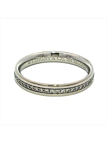 Tiffany & Co. Tiffany &amp; Co. Metro Full Circle Ring, Diamond Approx. 18K White Gold, 2.6g, Eternity Women's. (view 2)