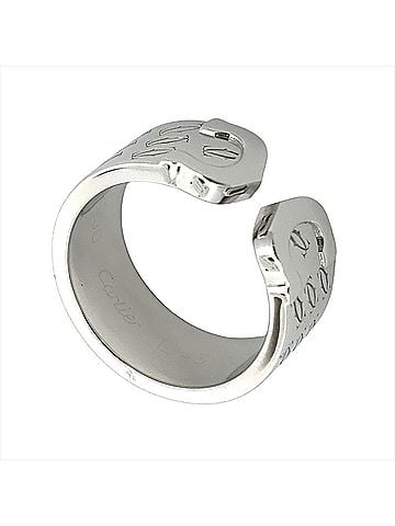 Cartier Cartier C2 Ring, Size #49, 18K White Gold, 11.2g, 2000 Christmas Limited Edition, Men's/Women's. (view 1)