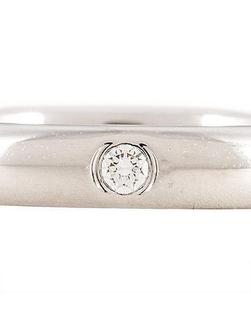 Tiffany & Co. Tiffany &amp; Co. Stacking Band Ring with Diamonds, Platinum 950, 5.0g (view 2)