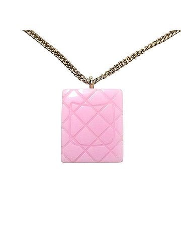 Chanel Chanel Cambon Line 05C Coco Mark Necklace GPg Pink (view 2)