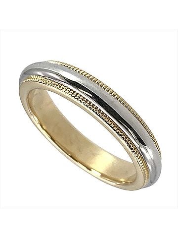 Tiffany & Co. Tiffany &amp; Co. Milgrain Ring, approximately 18K Yellow Gold (5.1g), Platinum 950 (Pt950) combination, for women. (view 1)