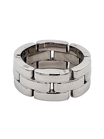 Cartier Cartier Maillon Panthère 3-Row Ring, Size #49, 18K White Gold, 11.8g, Approx. Women's (view 2)