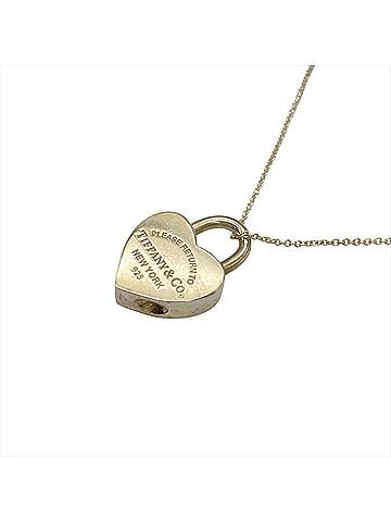 Tiffany & Co. Tiffany &amp; Co. Return to Heart Lock Necklace, SV925, 9.6g, Silver, Women's. (view 1)