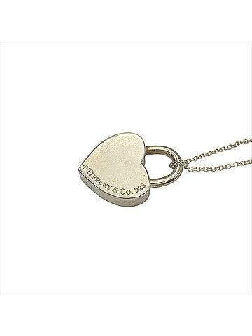 Tiffany & Co. Tiffany &amp; Co. Return to Heart Lock Necklace, SV925, 9.6g, Silver, Women's. (view 2)