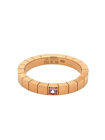 Cartier Cartier Lanieres Ring, Pink Sapphire, Size #56, 18KPG, 6.3g, Gold, Approx. 1cm, Women's (view 2)