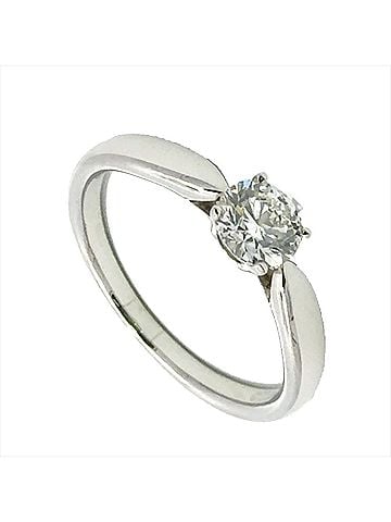 Tiffany & Co. Tiffany &amp; Co. Harmony Solitaire Ring, Diamond 0.37ct, Approx. 3.3g, Platinum 950, I VVS1 Clarity, 3EX, Women's. (view 1)