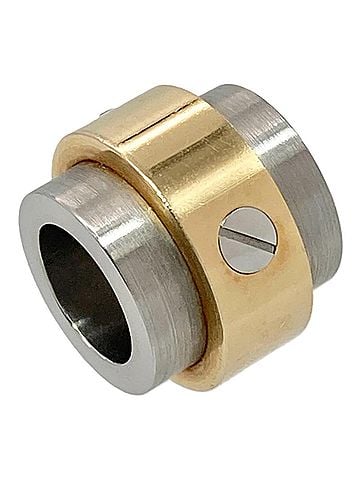 Cartier Cartier Santos 100 pendant top, 18K yellow gold (5.8g), stainless steel. (view 1)