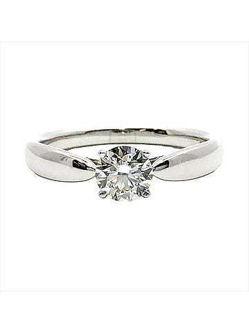 Tiffany & Co. Tiffany &amp; Co. Harmony Solitaire Ring, Diamond 0.37ct, Approx. 3.3g, Platinum 950, I VVS1 Clarity, 3EX, Women's. (view 2)