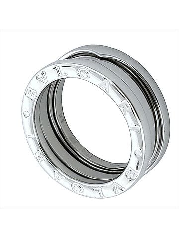 Bvlgari Bvlgari Bulgari B-zero1 2-band ring, size #51, 18KWG, 8.2g, white gold. (view 1)