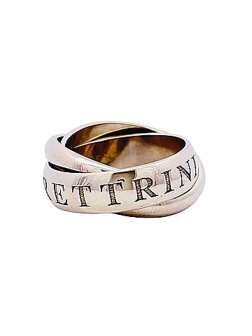 Cartier Cartier Trinity Ring, 1998 Christmas Limited Edition, Size #50, 18KWG, 10.6g, White Gold, Approx. Women's (view 1)