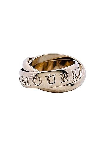 Cartier Cartier Trinity Ring, 1998 Christmas Limited Edition, Size #50, 18KWG, 10.6g, White Gold, Approx. Women's (view 2)