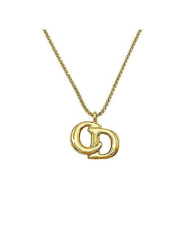 Christian Dior Christian Dior CD Logo Necklace, GP Gold, Women's (view 1)