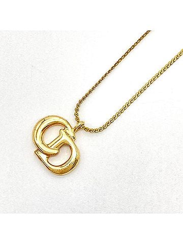Christian Dior Christian Dior CD Logo Necklace, GP Gold, Women's (view 2)