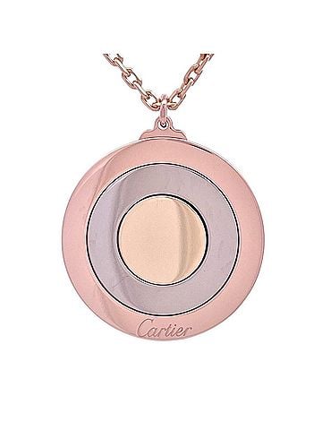 Cartier Cartier Round Trinity Necklace, 18K Pink Gold (16.8g), White (18K Gold), 3 Colors: Pink, White, Yellow, Women's. (view 1)