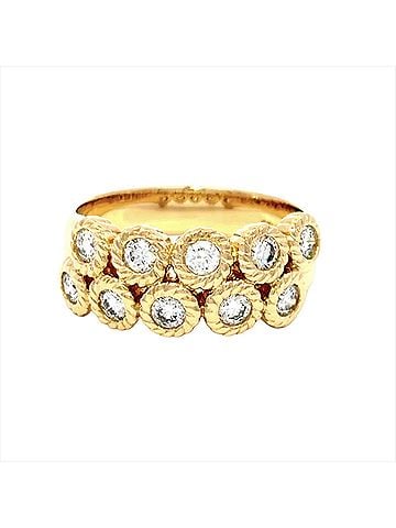 Céline Celine CELINE 10P Diamond Ring, 0.55ct Diamonds, Approx. 18K Yellow Gold, 6.4g, Gold (view 2)