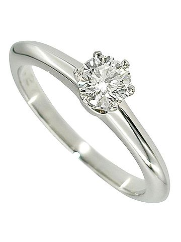 Tiffany & Co. Tiffany &amp; Co. Solitaire Ring, Diamond 0.27ct, Approx. 3.2g, Platinum 950, F VVS2 Clarity, Women's. (view 1)