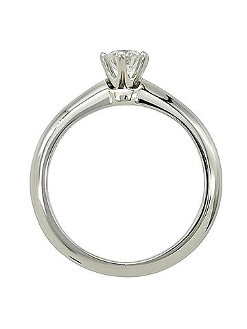 Tiffany & Co. Tiffany &amp; Co. Solitaire Ring, Diamond 0.27ct, Approx. 3.2g, Platinum 950, F VVS2 Clarity, Women's. (view 2)