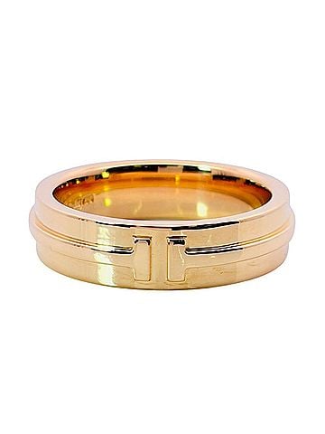Tiffany & Co. Tiffany &amp; Co. T Wide Ring, approximately 18K Yellow Gold (11.0g), for women. (view 2)