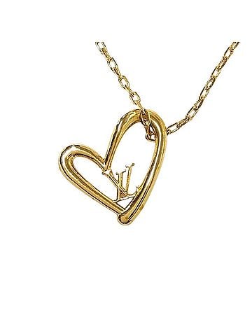 Louis Vuitton Louis Vuitton Collier Heart Falling in Love Necklace GPg Gold M00465 (view 1)