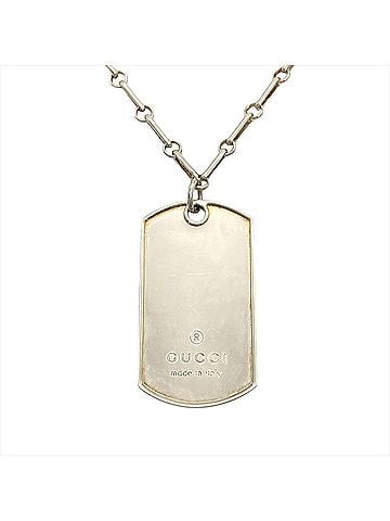 Gucci Gucci Dog Tag Chain Necklace, SV925, 33.5g (view 1)