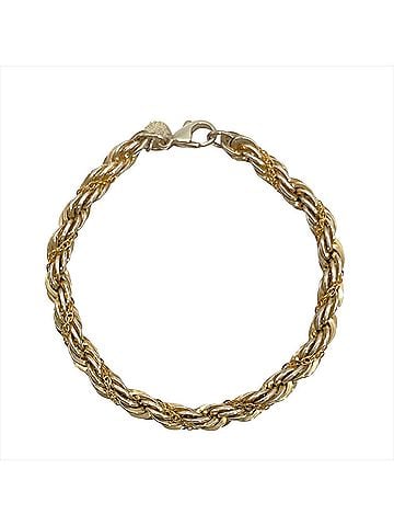 Tiffany & Co. Tiffany &amp; Co. Twist Chain Bracelet, SV925, 20.1g, 750 Silver Combination, Yellow Gold (view 1)