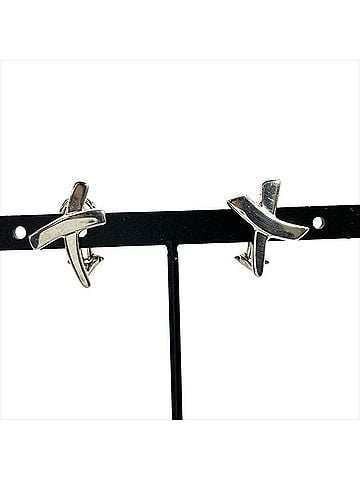 Tiffany & Co. Tiffany &amp; Co. Paloma Picasso Kiss X Earrings, SV925 Sterling Silver, 3.2g, Women's. (view 1)