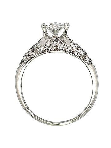 Bvlgari Bvlgari Bulgari Corona Solitaire Ring, 0.30ct Diamond, Approx. 4.2g, Platinum 950, E IF VG, Women's. (view 2)