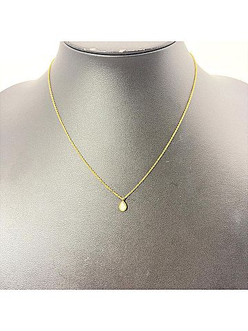 Tiffany & Co. Tiffany &amp; Co. By the Yard Necklace, Diamond, 18K Yellow Gold, 2.0g, Pear Shape, Women's. (view 2)