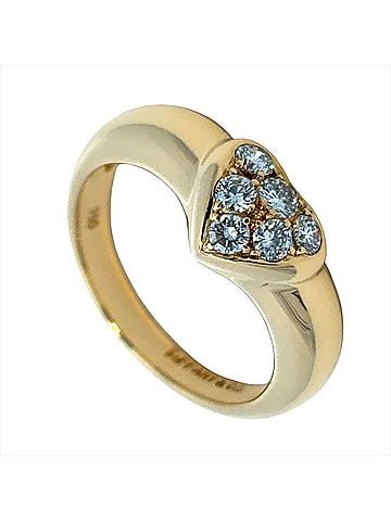 Tiffany & Co. Tiffany &amp; Co. Friendship Heart Pavé Ring, Diamond Approx. 18K Yellow Gold (4.2g), Women's (view 1)