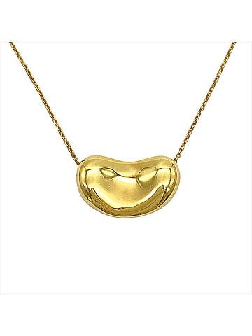 Tiffany & Co. Tiffany &amp; Co. Bean Large Design Necklace, 18K Yellow Gold, 6.9g, 39cm, Women's. (view 1)