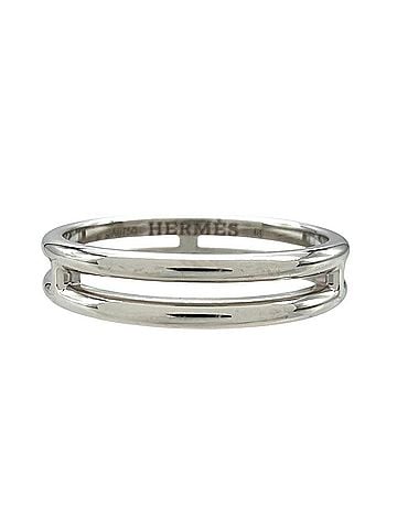 Hermès Hermes Ariane Ring, Size #48, 18KWG, 2.8g, White Gold, Approx. Women's (view 2)