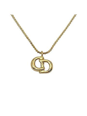 Christian Dior Christian Dior CD Logo Necklace, GP Gold, Women's (view 1)