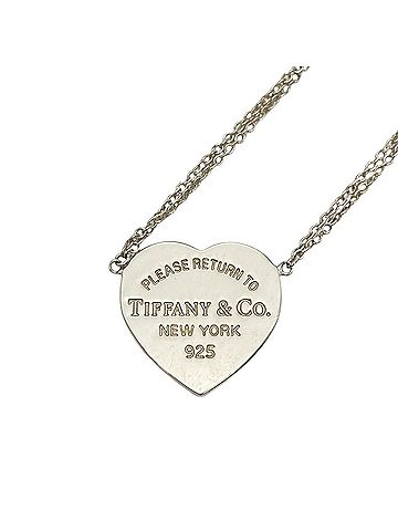 Tiffany & Co. Tiffany &amp; Co. Return to Heart Double Chain Necklace, SV925, 4.0g, Silver (view 2)