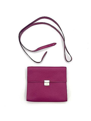 Hermès Hermes HERMES Click 16 Shoulder Bag Chevre Leather C Stamp Rose Purple Wallet (view 1)