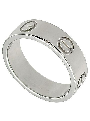 Cartier Cartier Love Ring Classic Ring, Size #52, 18K White Gold, 7.0g (view 1)