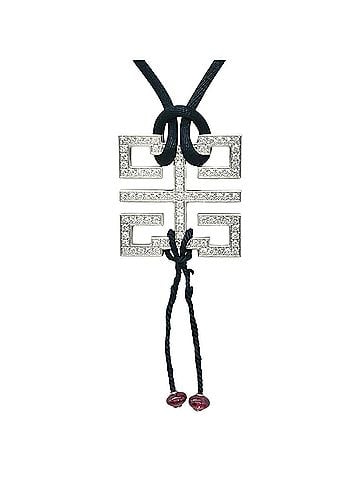 Cartier Cartier Dragon Wishknot Necklace, Diamond, 36cm, 18K White Gold, 19.1g, Ruby Choker (view 1)