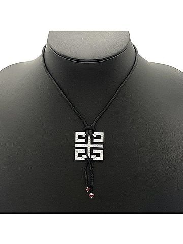 Cartier Cartier Dragon Wishknot Necklace, Diamond, 36cm, 18K White Gold, 19.1g, Ruby Choker (view 2)