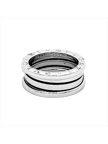 Bvlgari Bvlgari Bulgari B-zero1 3-band ring, size #50, 18KWG, 8.1g, white gold. (view 2)