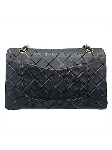 Chanel Chanel Matelassé 25 Chain Shoulder Bag, Lambskin, A01112, Black, Gold Hardware, Double Flap, Coco Mark (view 2)