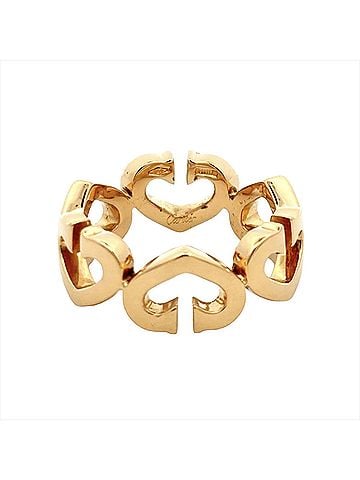 Cartier Cartier C Heart Ring, Size #49, 18K Yellow Gold, 6.4g, Women's. (view 2)